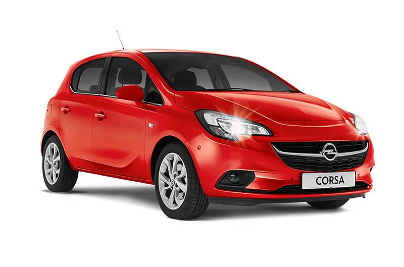 Opel corsa red